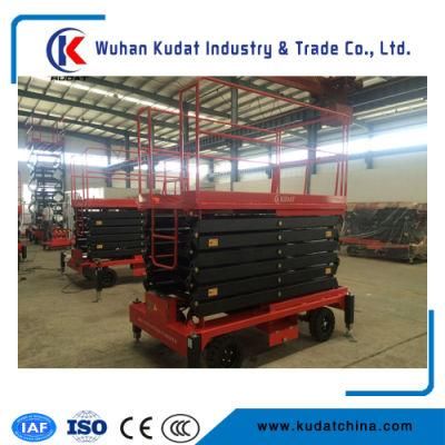 11m electric Mobile Scissor Lift with 500kg Rated Capacity