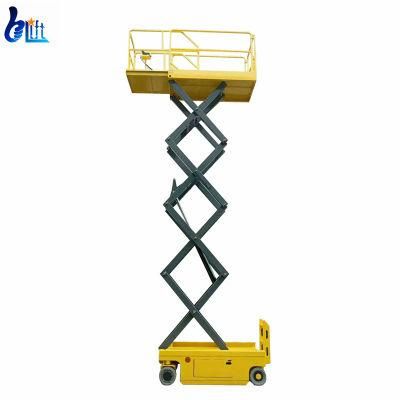 6 M-8 M Load 300 Kg High End Self Mobile Lift Platform Electric Machine Garage Scissor Lifter