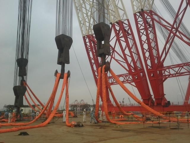 JF Heavy Duty Endless Round Slings 7: 1 8: 1 Safety Factor Aramid Round Sling No Harm to The Cargo