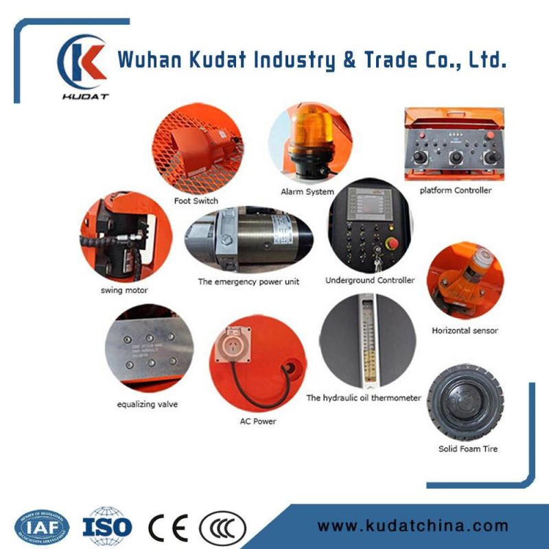 43m Self Propellered Hydraulic Telescopic Boom Lift with CE Certification