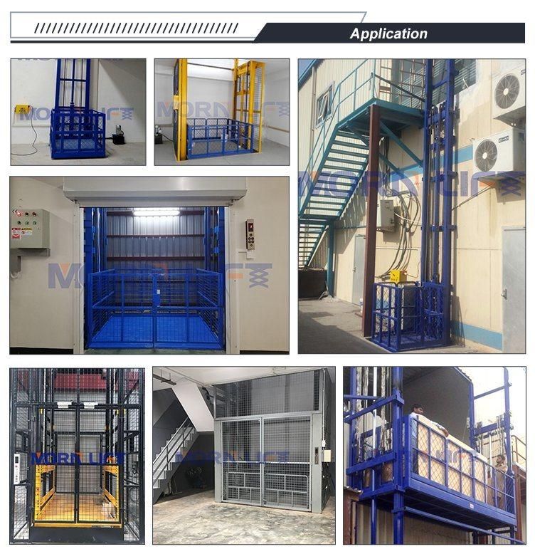 Morn Hdraulic Durable Freight Elevator