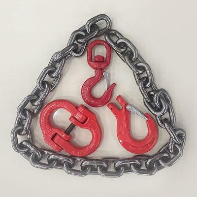 China Supplier High Tensile Black Grade 80 16mm Lashing Chain