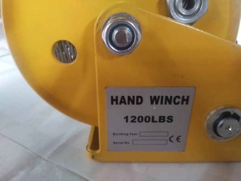 1200lbs*10m Wire Rope Hand Brake Winch Cable Pulling Winches
