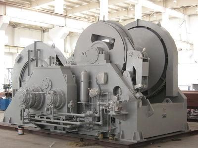Hydraulic Mooring Winches Dredge Winches Towing&Tugger Winches Manufactory 980kn with Roller