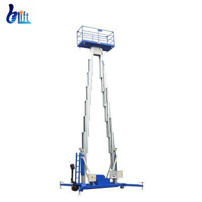 Full Electric Driving Dual Masts Aluminum Aerial Work Platform Lifting Equipment