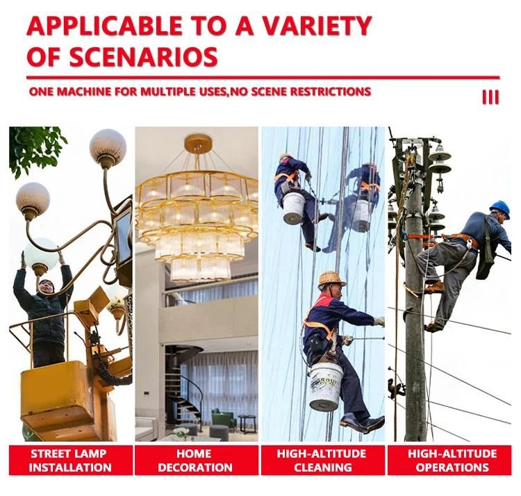 Aluminum Single Mast Aerial Maintain Work Cage Electric Lift Platform