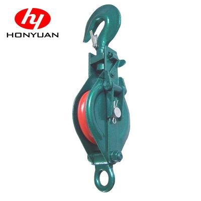 0.5t 5t 50t High Strength Block Single Wheel Hook Crane Hoist Snatch Pulley Block