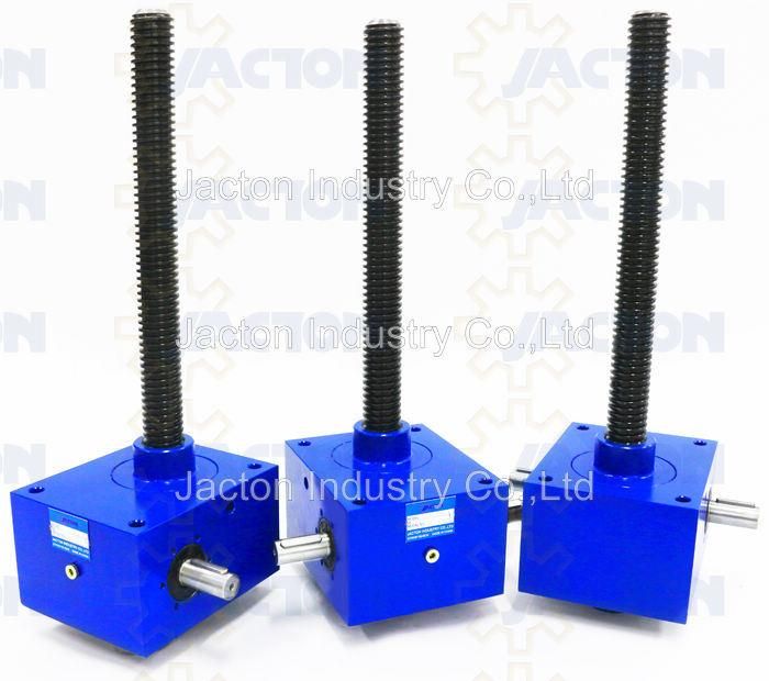 100kn Cubic Machine Worm Gear Screw Jacks - Through Mounting Holes