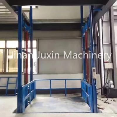 Hydraulic Residential Warehouse Vertical Guide Rail Cargo Lift /Goods Lift Price