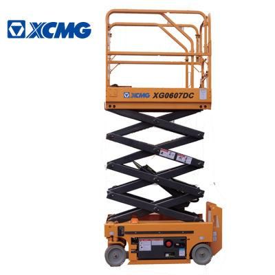 XCMG Manufacturer Mini Scissor Lift Xg0607DC Mini Construction Mobile Electric Scissor Man Lift with 6 Metre Height Price