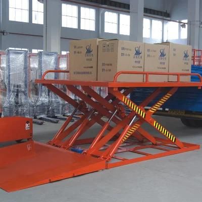 in a Pit Hydraulic Cargo Lifts Electric Stationary Lift Platform