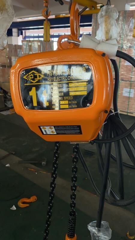 Electric Winch 380V 3p 1 Ton 5 Ton Electric Chain Hoist with Electric Trolley