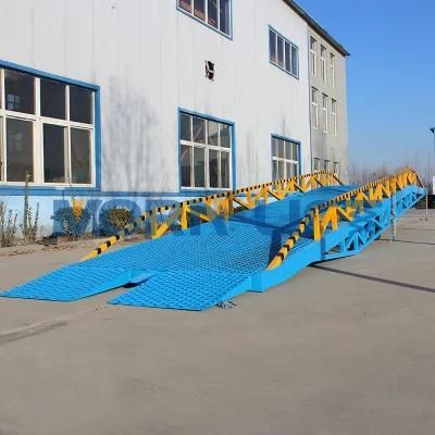10ton Container Mobile Yard Ramp Forklift Car Truck Loading Discharge Goods Loading Unloading Ramp