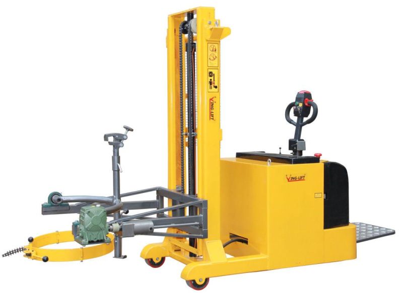 Manual Clamping and Electric Rotating Counter Balance Electric Drum Carrier with Capacity 420kg