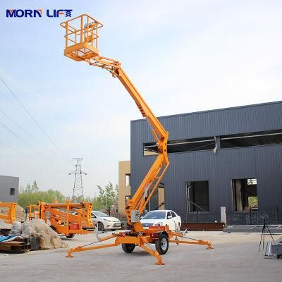 Morn 12 M Package Size 5.4*1.6*1.9m Price 14m Towable Boom Lift