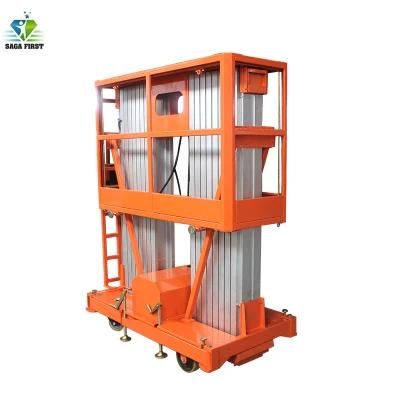 6-12m Dual Mast Aluminum Alloy Tower Lifter for Two People