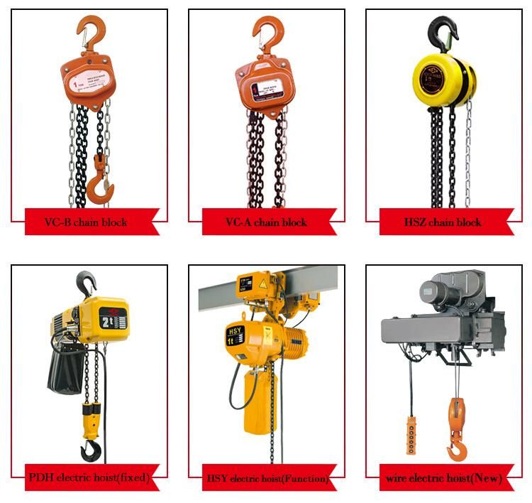 Hand Operated Chain Hoist Blocks Manual Lifting Equipment