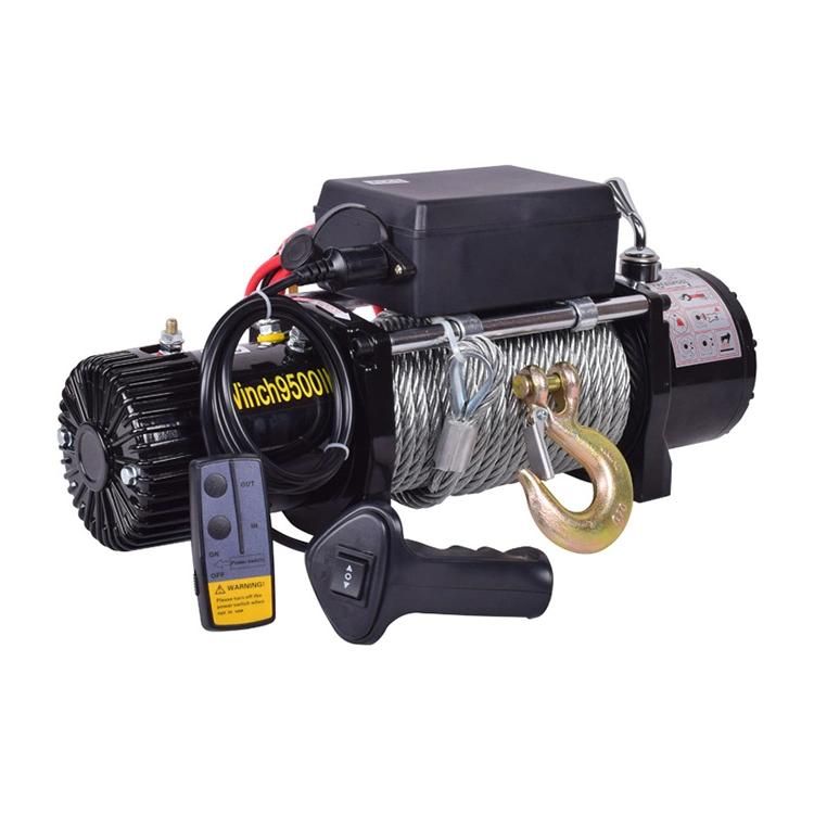 12V 4X4 24000lb Marine Rope Winch Overheaf Lifting System Machine for Cable Pulling