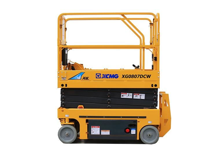 XCMG Manufacturer Table Lift Xg0807dcw China Brand New 8m Electric Motorcycle Scissor Lift