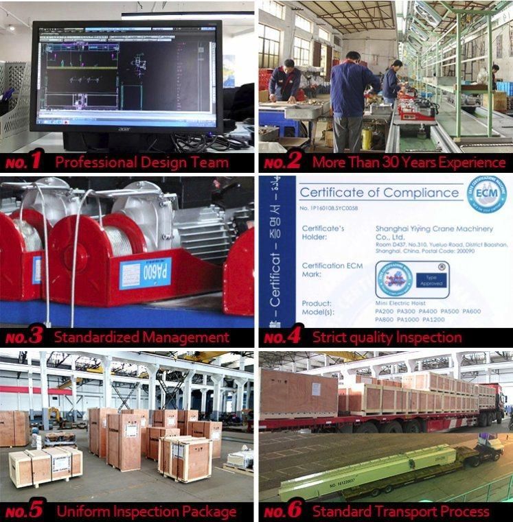 Wholesale 1ton Used Home Small Elevators for Homes, Electric Hoist, Electric Chain Hoist, Lifting Hoist