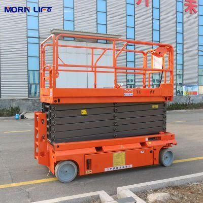 Good Price Morn 8m CE China Aerial Man Lifter Scissor Lift for Sale