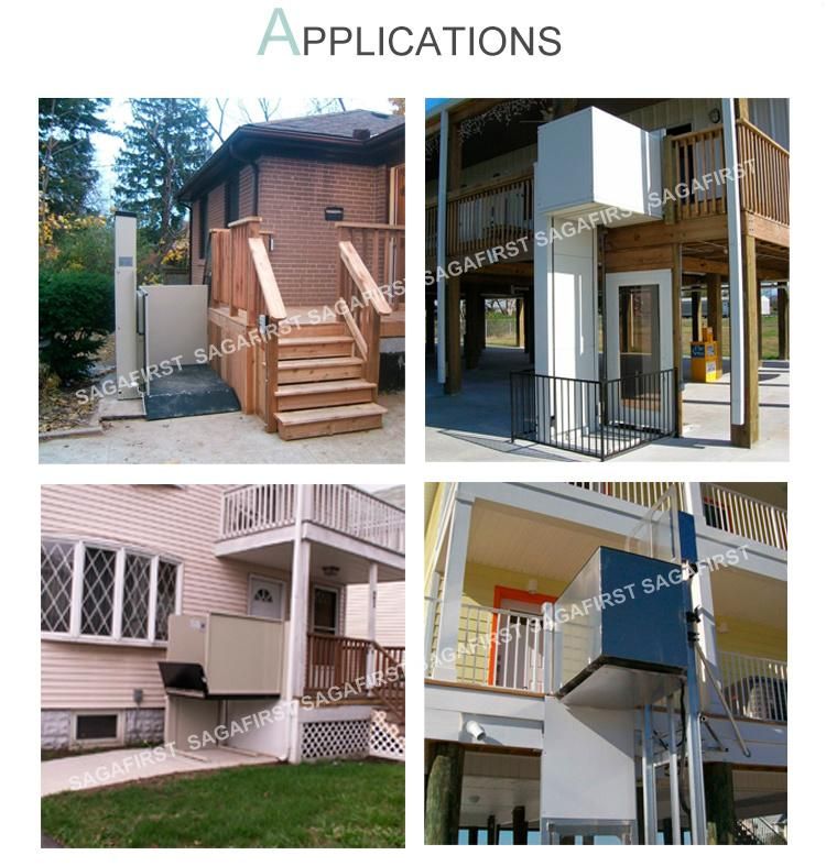Outdoor Hydraulic Home Cheap Residential Lift Elevator with CE