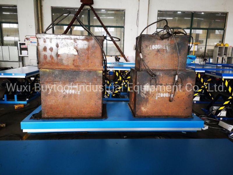 Heavy Duty Large Stationary Hydraulic Scissor Lift Table 500kg 1000 Lbs