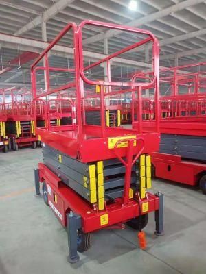 1000kg 6m 14m 16m Mobile Scissor Lifts Electric Lifting