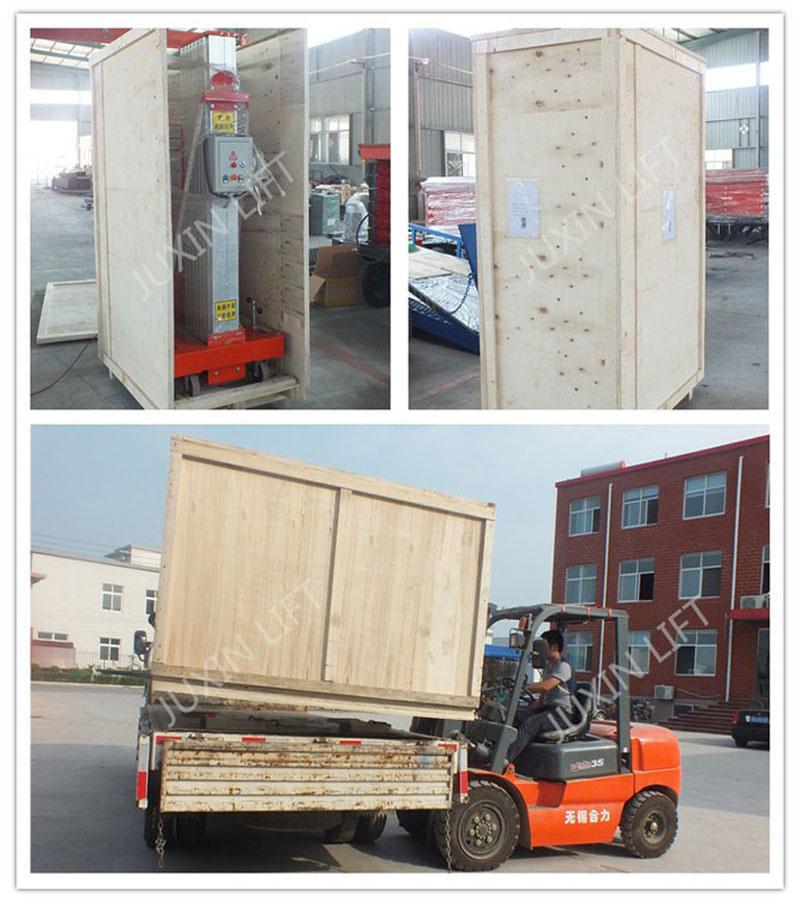 4m Mobile Small Elevator Lift Aluminum Ladder Man Lift