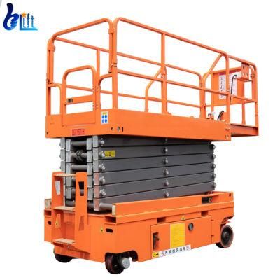 Electric Motor Man Lift Hydraulic Aerial Work Platform Lifts