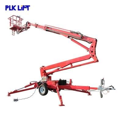10-16m Mounted Man Lift Trailer Boom Lift with Ce