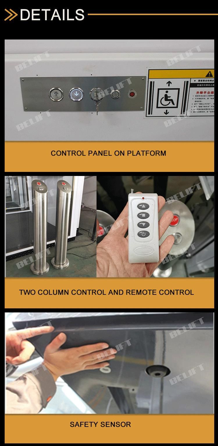 Made in China OEM Platform Vertical Mini Hydraulic Elevator Lift