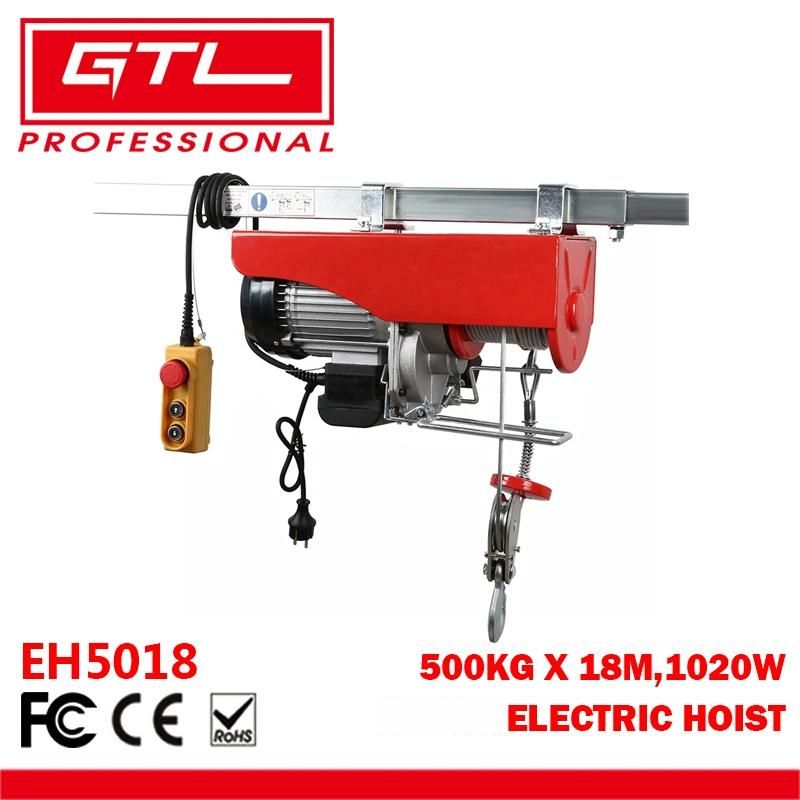 Block and Tackle Winch 1020 W Maximum Load 600 Kg Maximum Passing Height 12m Electric Hoist Crane (EH5018)