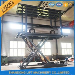 Double Deck Scissor Car Lift Platform for Parking or Garage