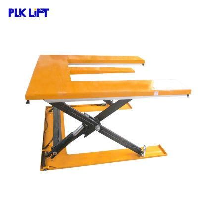 1000kg Pallet Use E Shape Scissor Lift Table