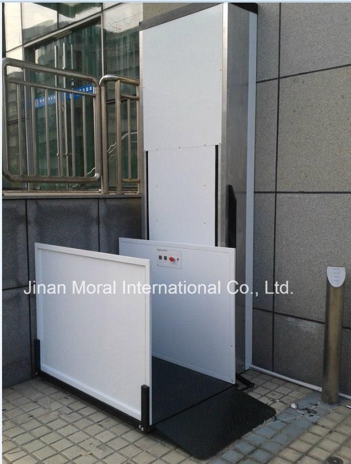 Hydraulic&Electric Vertical Home Disabled&Eldly Wheelchair Lift