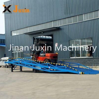 8 Ton Temporary Mobile Car Ramp Hydraulic Truck Container Unloading Yard Ramp Loading Dock Ramp with CE ISO
