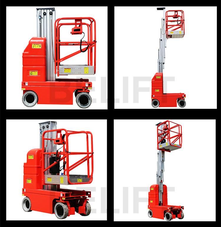 Workshop Depot Storehouse Self Propelled Vertical Single Mast Lift Manufacturer