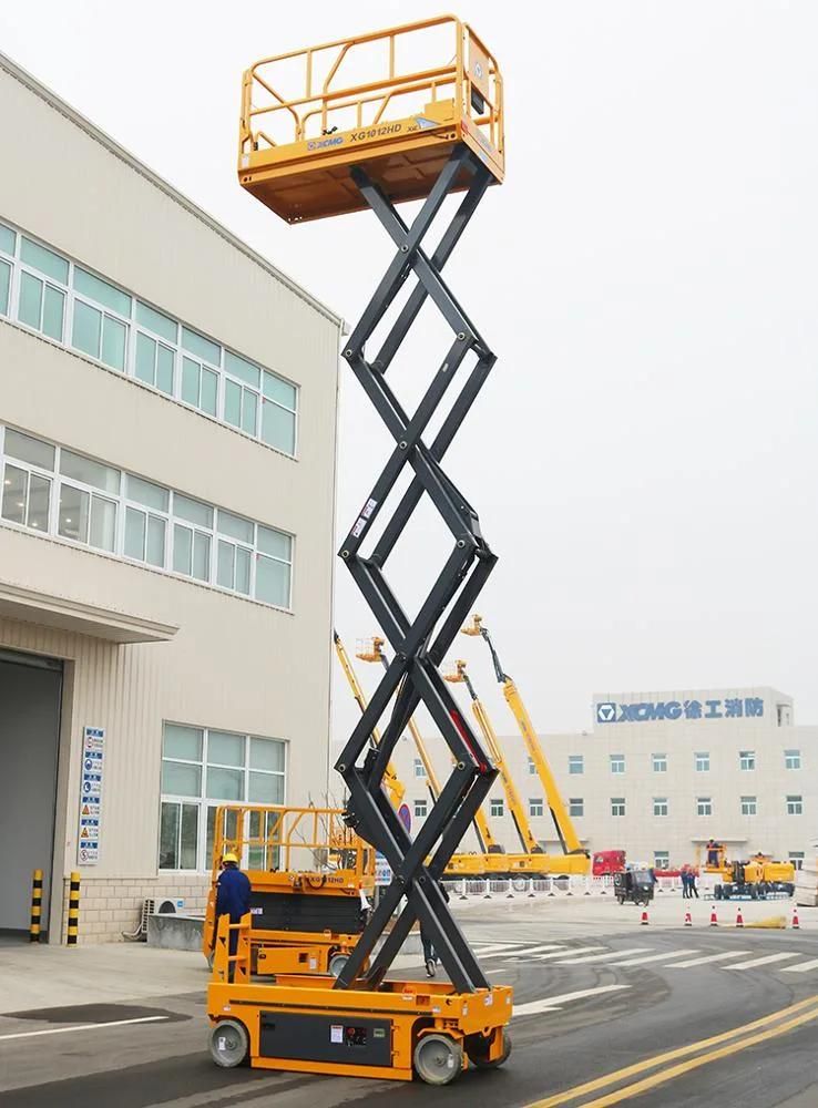 XCMG 10m Self Propelled Aerial Hydraulic Electric Mobile Scissor Lift