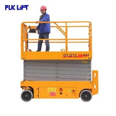 12m Hydraulic Mobile Scissor Lift Self-Propelled Platform Electric Man Lifts