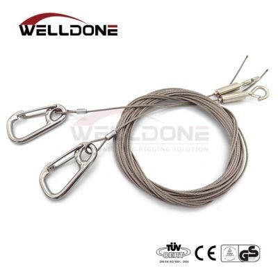 Galvanized Rope Hoisting Wire Safety Cable for Suspension Hanger