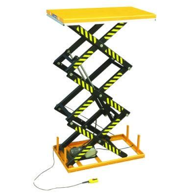 Buytool Factory 1t Triple Scissor Hydraulic Lift Table 3m