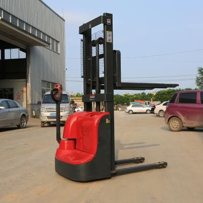 2ton Stand Drive Hydraulic Full Electric Pallet Stacker Electric Forklift