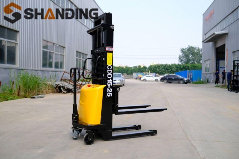 Shaning Hand Pallet Truck Electric Stacker Electric Pallet Stacker Semi Electric Stacker