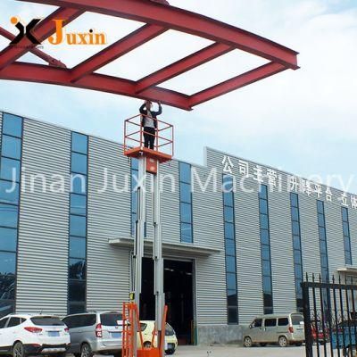 6m-14m Double Mast Aluminum Alloy Lift Platform