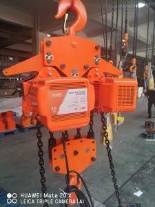 CE Certified 10t Heavy Electric Chain Hoist with Electric Trolley
