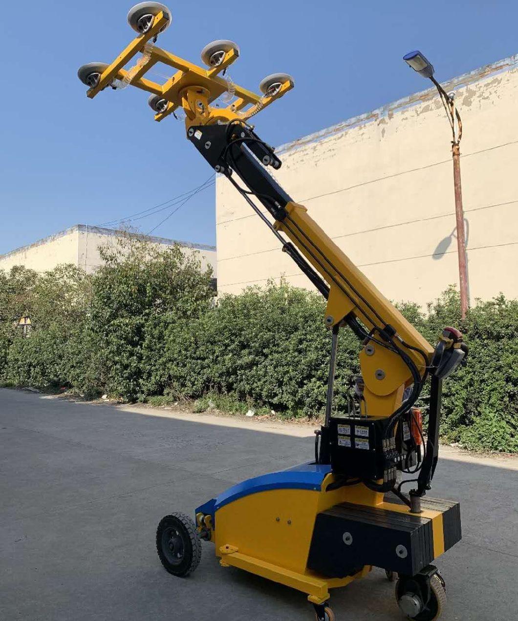 Electric Battery Hydraulic 300-800kg Pneumatic Robert Suction Cup Vacuum Lift Glass Lifter