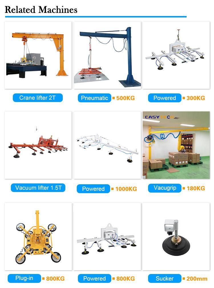 Suction Cup Sandwich Panel Sheet Metal Plate 600kg Vacuum Lifter Material Handling Equipment