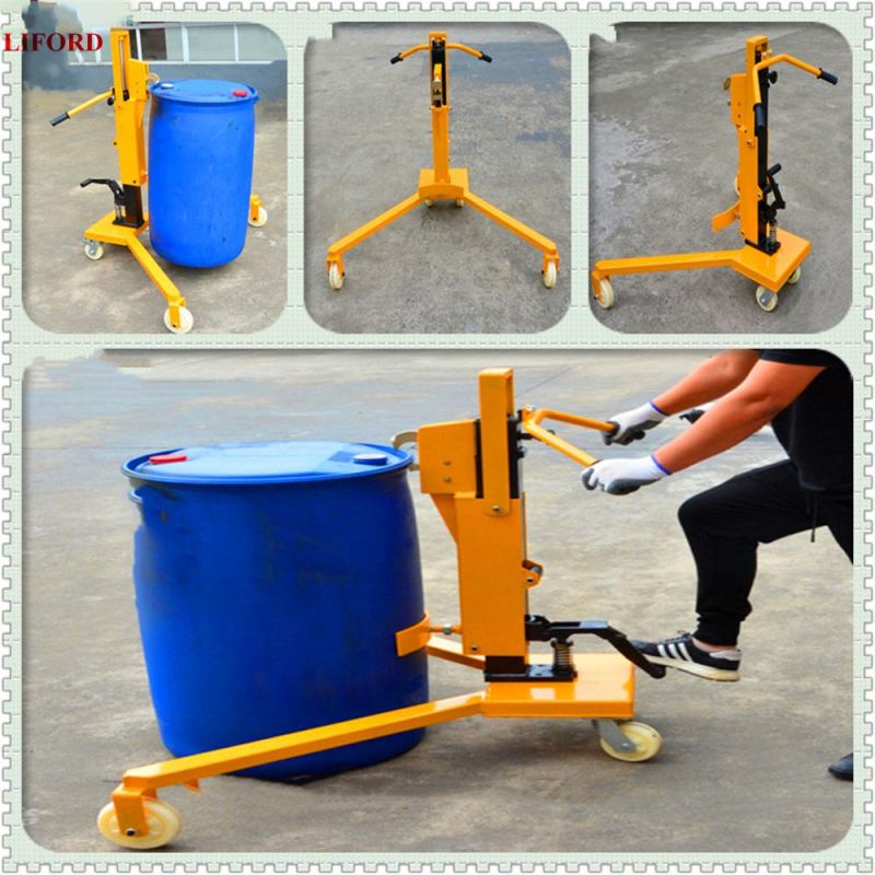 Factory Selling Hand Hydraulic 55 Gallon Oil Drum Pallet Truck with High Quality Dt350c