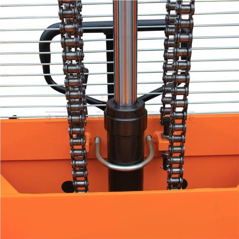 Semi-Electric Roll Work Stacker with Maintenance Free Battery for China Factory